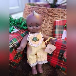 Adorable Baby Doll Vintage Kewpie in Yellow Outfit